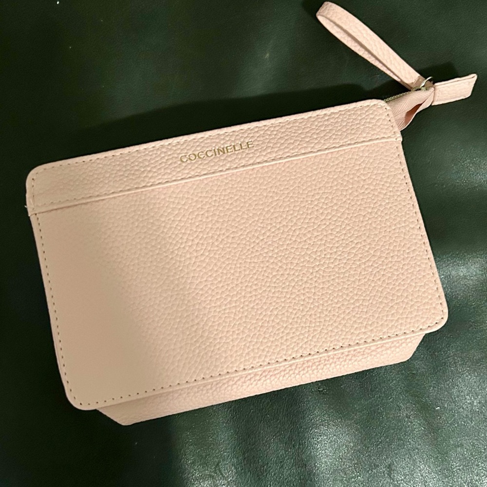 5/$20 Pink Coccinelle Leather Wristlet